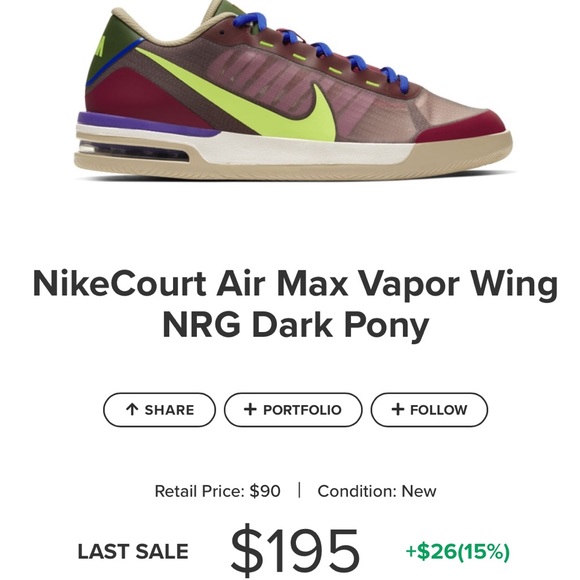 nikecourt air max vapor wing nrg